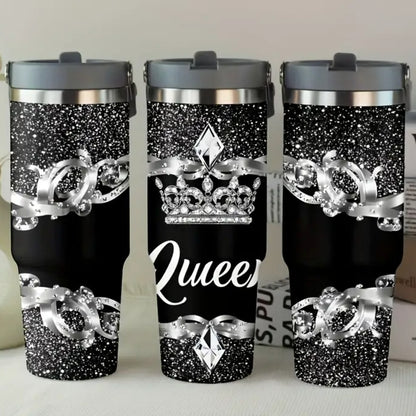 Crown Jewel Glitter Insulated Tumbler