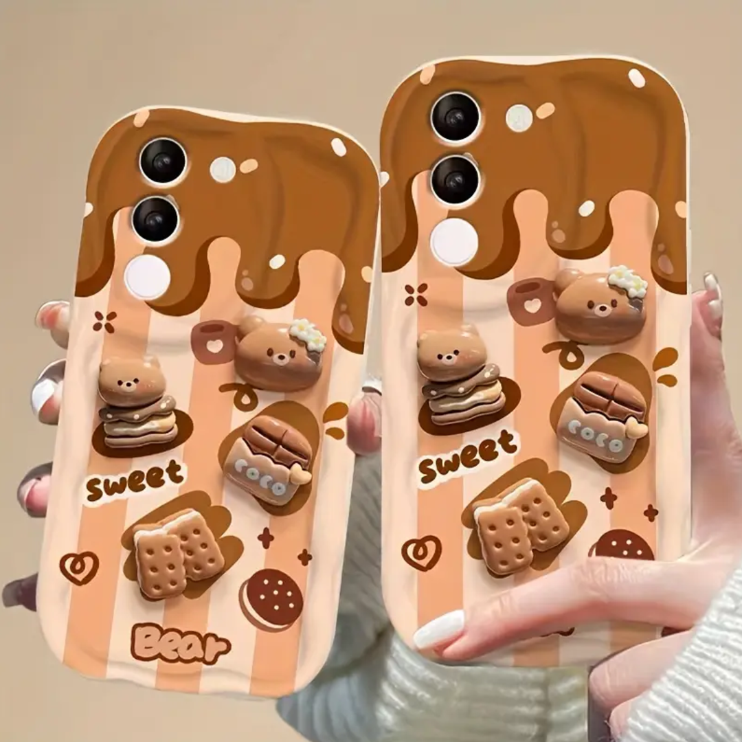 Chocolate Bear 3D Dessert Phone Case - Samsung