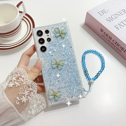 Shimmering Butterfly Crystal Glam Case  - Samsung