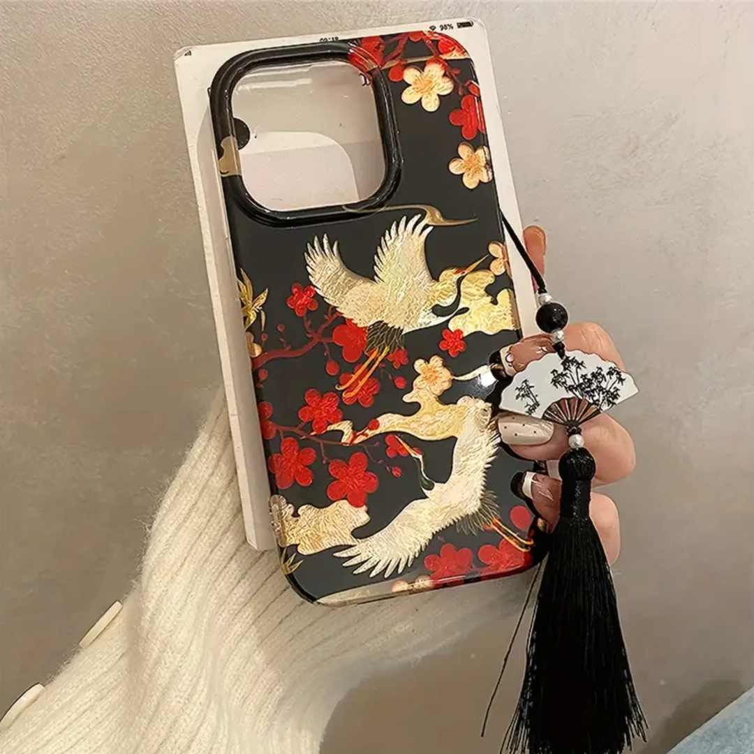 Crane Plum Breeze Serenity Charm Case