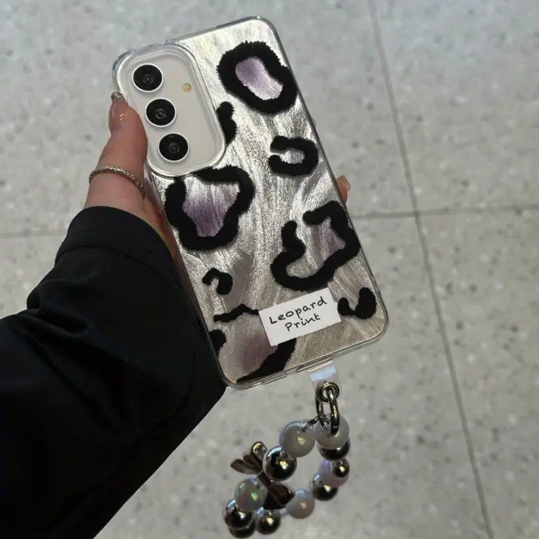 Feline Chic with Pearl Accent Case - Samsung