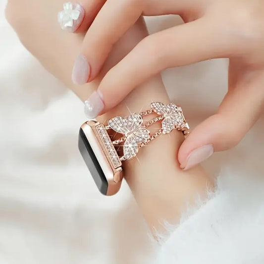 Dazzling Butterfly Chain Watch Strap