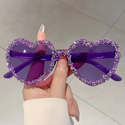 Radiant Heart-Crafted Sparkle Frames