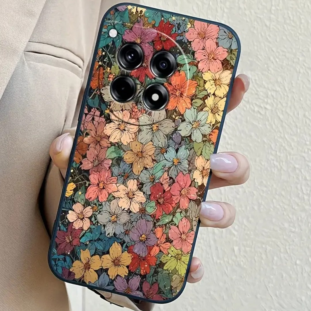 Plush Multicolour Floral Case
