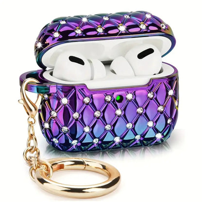 Crystal Glam AirPods Case with Keychain
