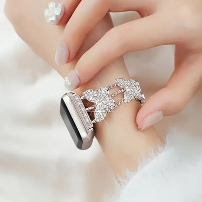 Dazzling Butterfly Chain Watch Strap