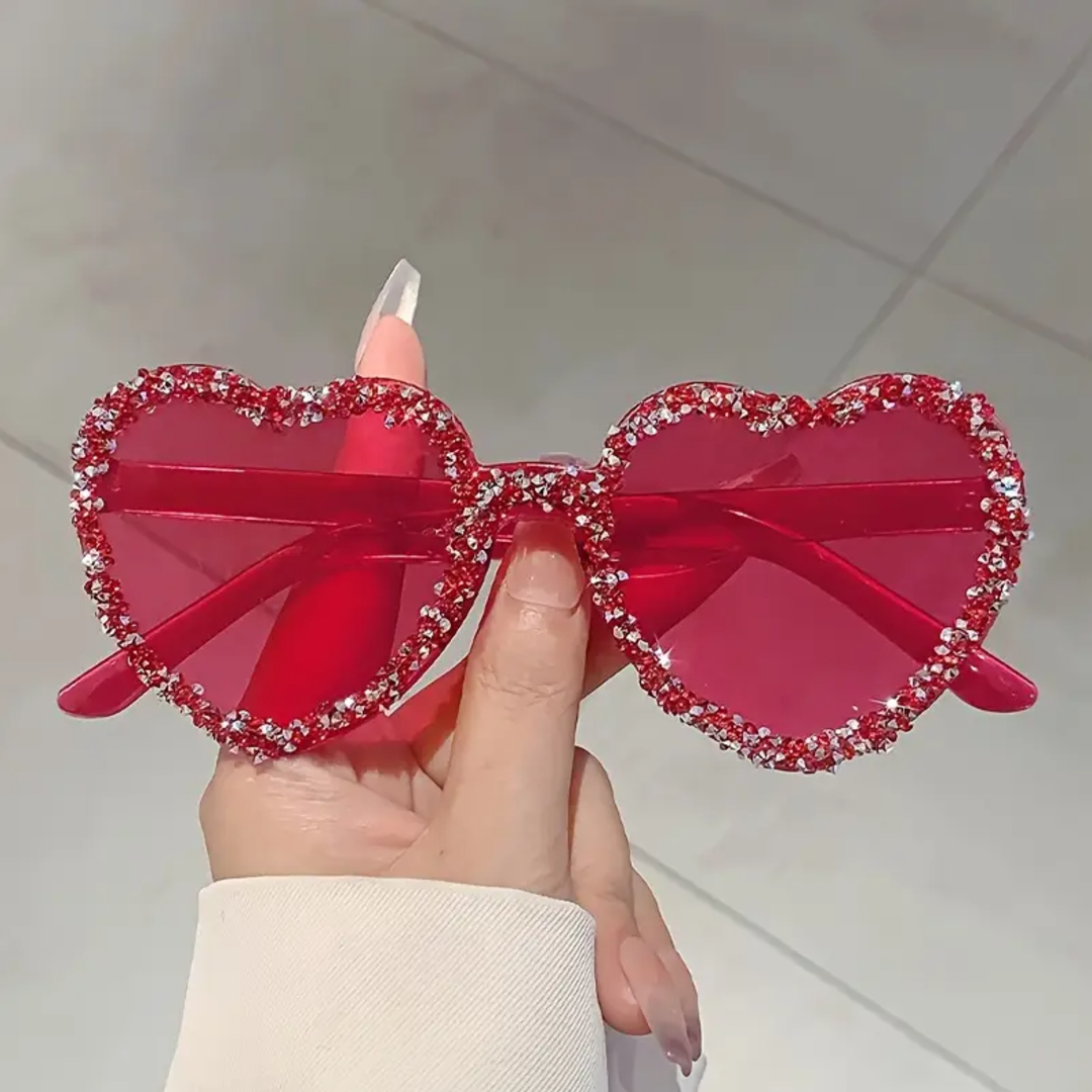 Radiant Heart-Crafted Sparkle Frames