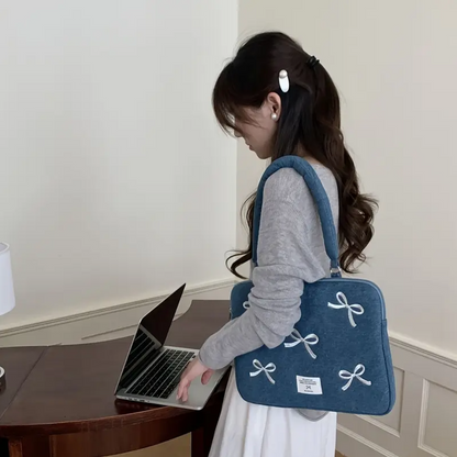 Chic Bowknot Shockproof MacBook Bag