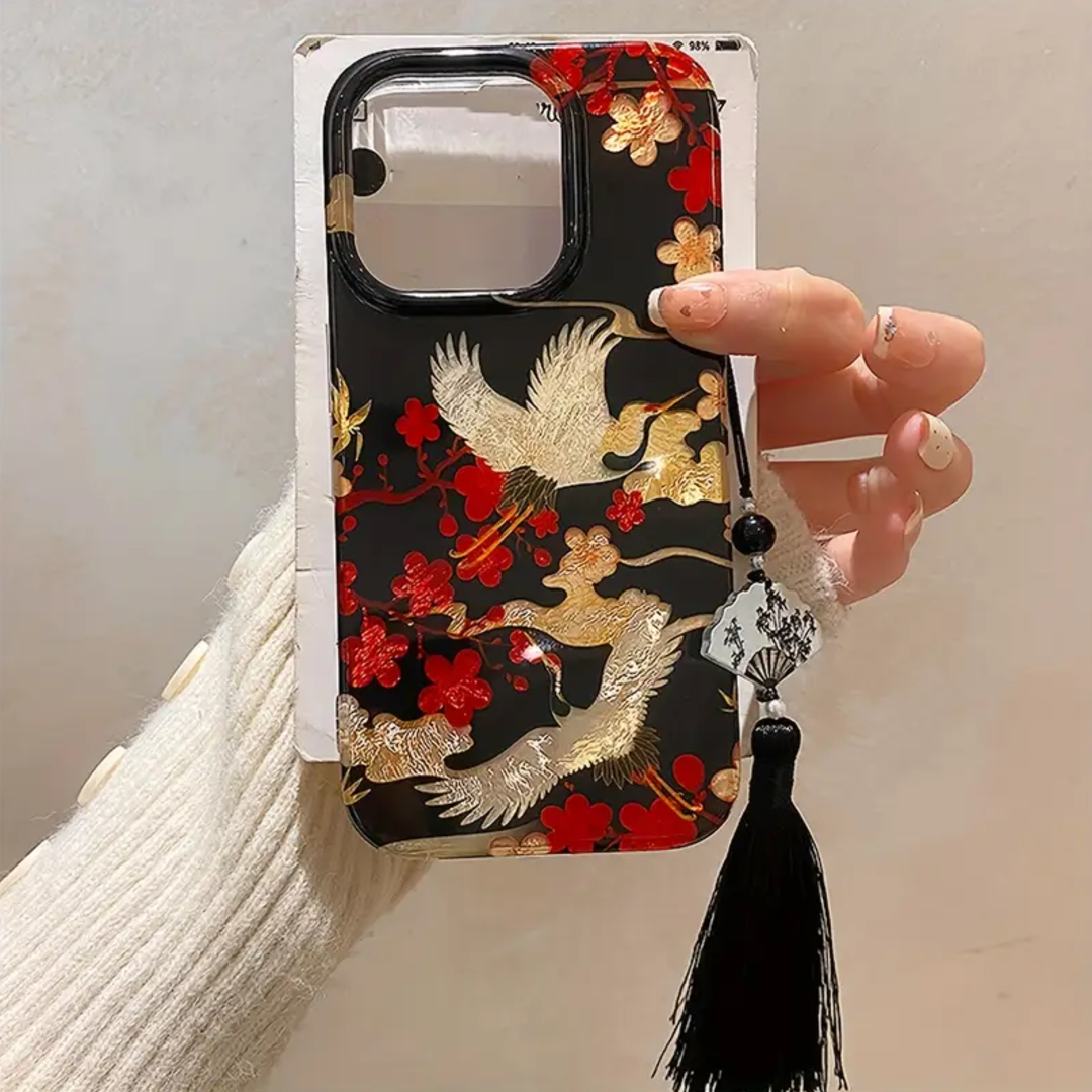 Crane Plum Breeze Serenity Charm Case
