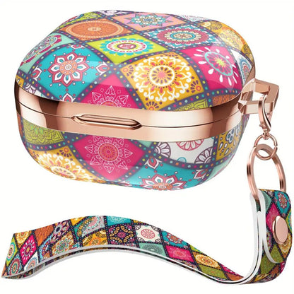 Vibrant Mandala-Patterned Bohemian Silicone Earphone Case