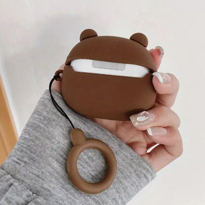 Bear Shaped Silicone Earphone Case