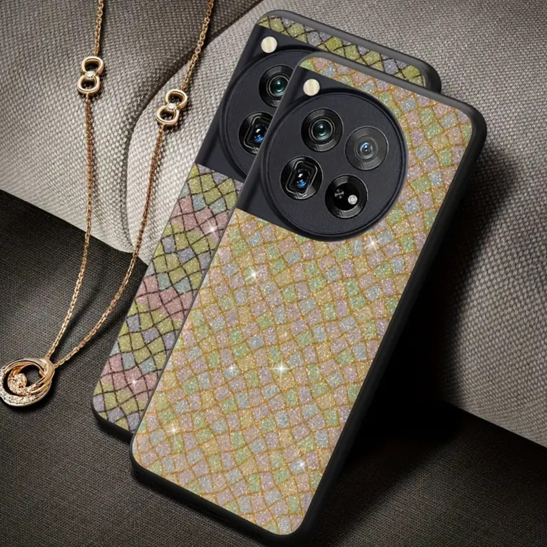 Glam Luxe Glitter Grid Protective Case