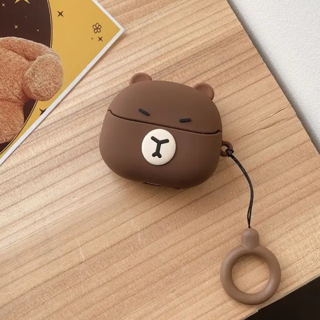 Bear Shaped Silicone Earphone Case