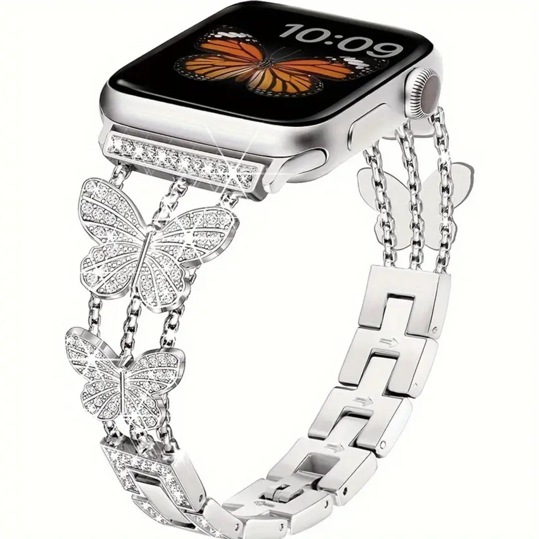 Dazzling Butterfly Chain Watch Strap