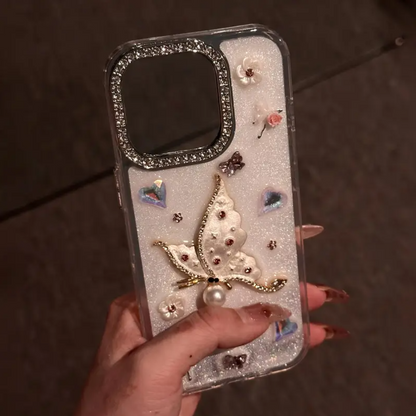 Graceful Floral Butterfly Bliss Case