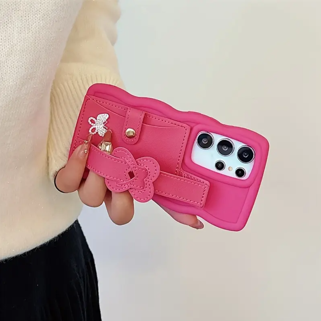 Glam Heart Wristband Case - Samsung