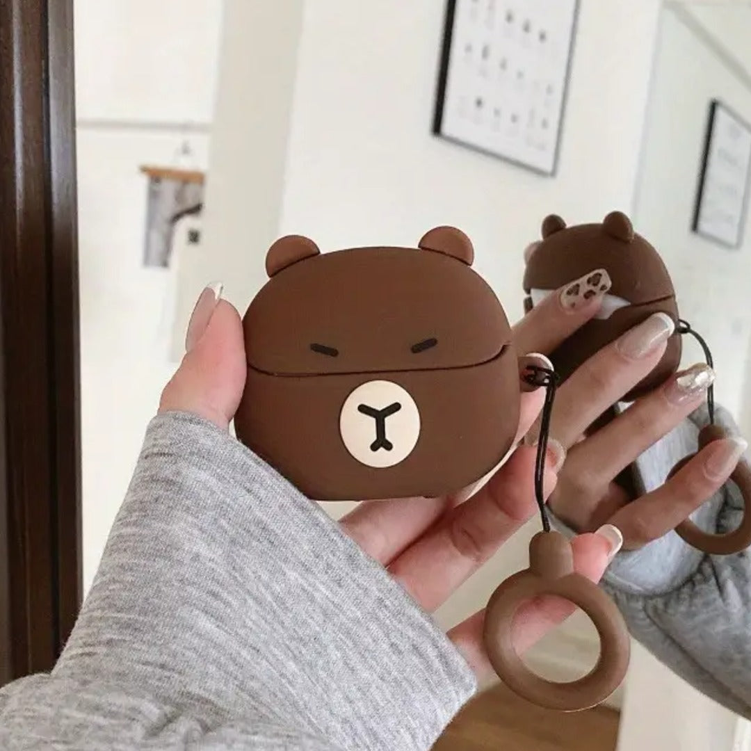 Bear Shaped Silicone Earphone Case