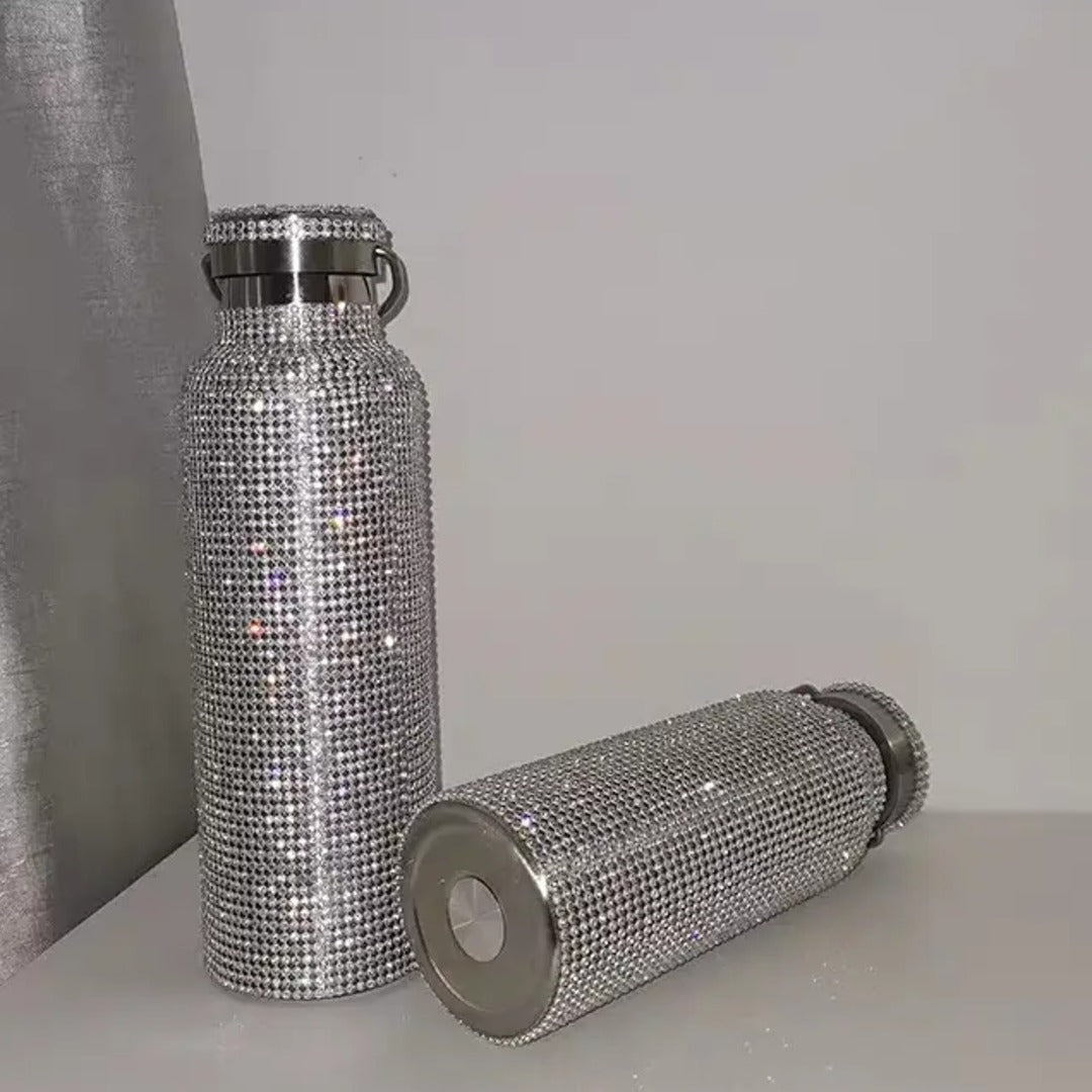 Crystal Rhinestone Stainless Steel Water Bottles