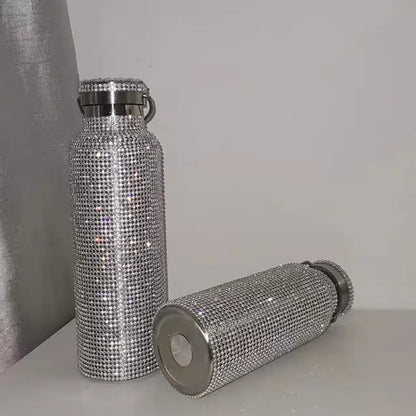 Crystal Rhinestone Stainless Steel Water Bottles