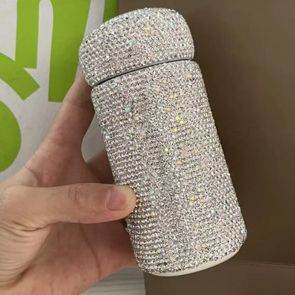 Luxury Rhinestone Encrusted Thermos Bottle