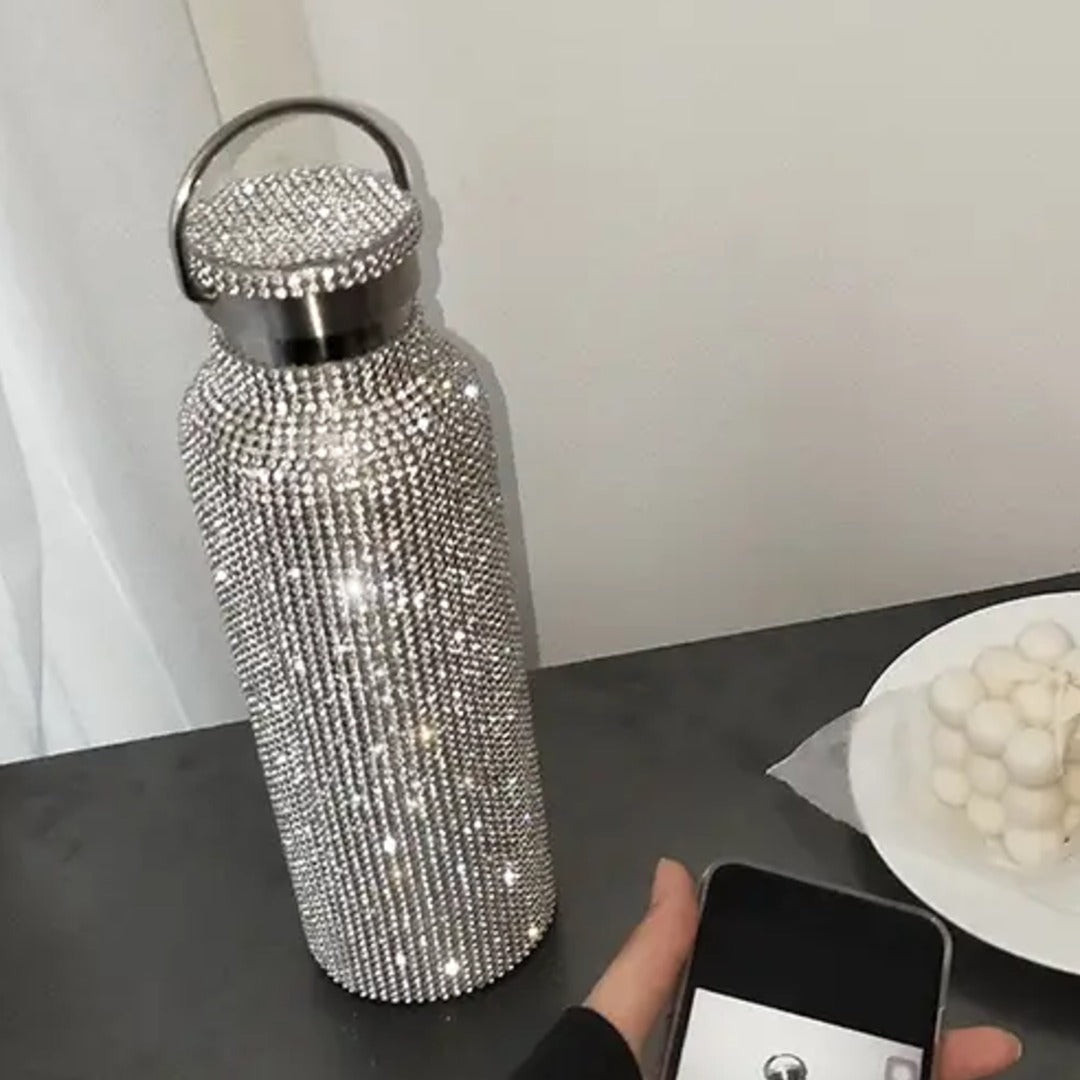 Crystal Rhinestone Stainless Steel Water Bottles