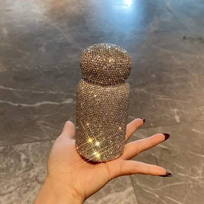 Luxury Rhinestone Encrusted Thermos Bottle