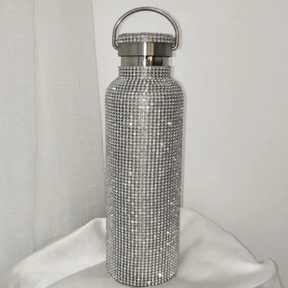 Crystal Rhinestone Stainless Steel Water Bottles