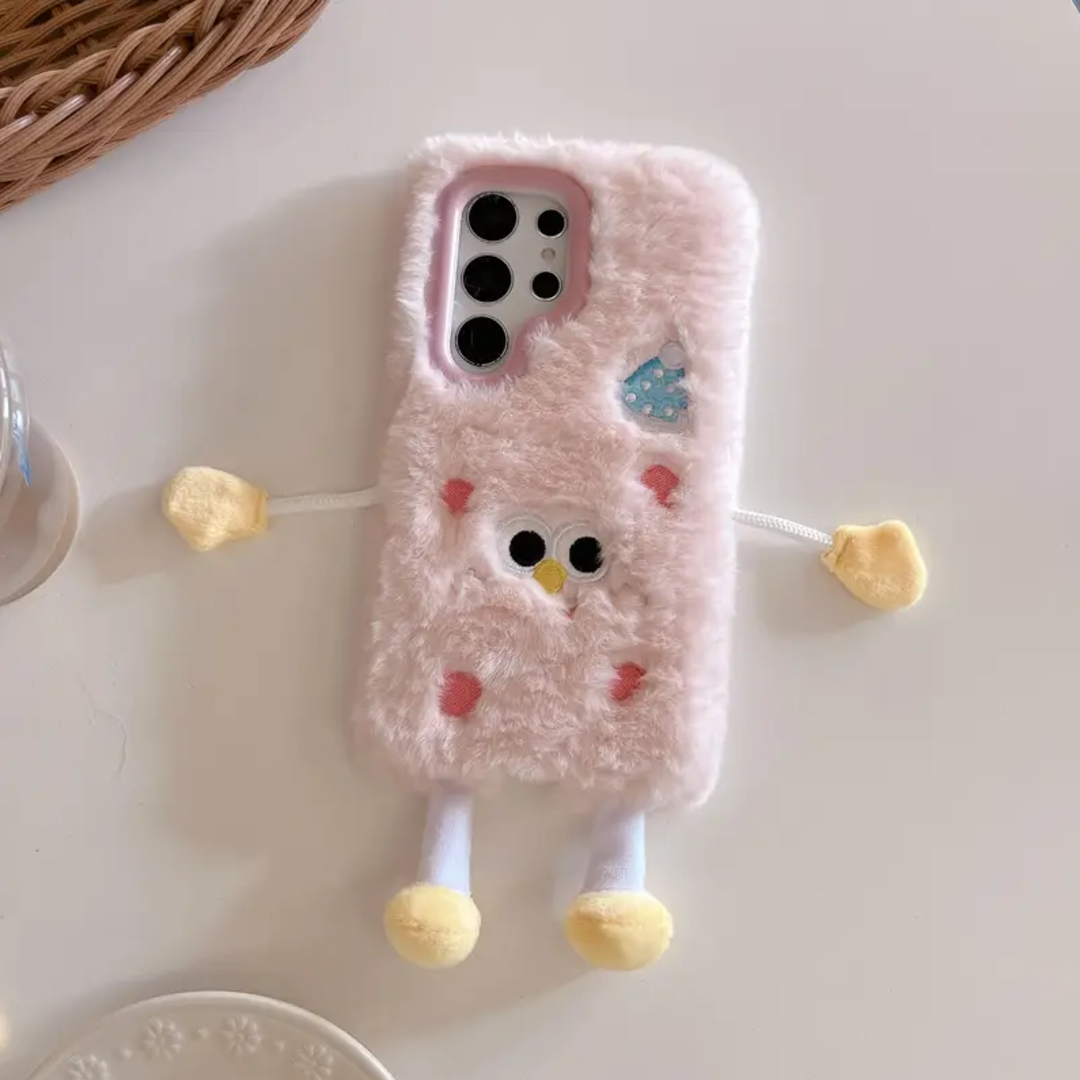 Cute Cartoon Embroidery Case - Samsung