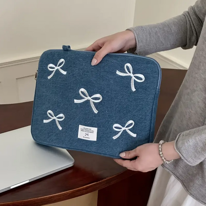 Chic Bowknot Shockproof MacBook Bag