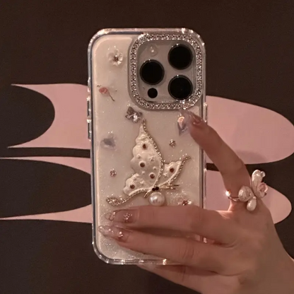 Graceful Floral Butterfly Bliss Case