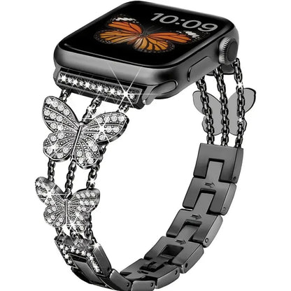 Dazzling Butterfly Chain Watch Strap