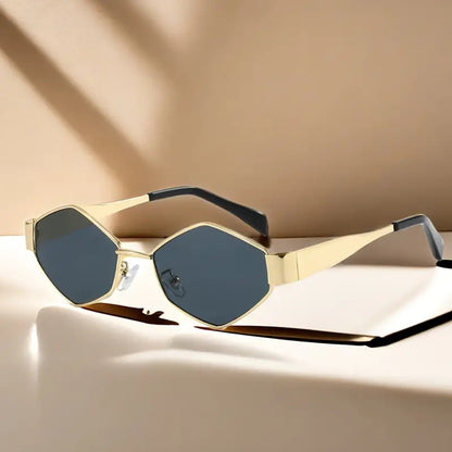 Retro Hexagon Luxe Sunglasses