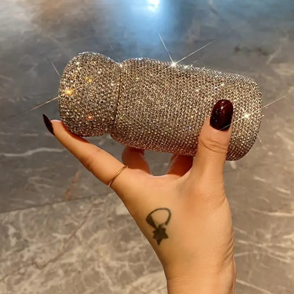 Luxury Rhinestone Encrusted Thermos Bottle