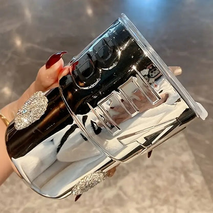 Glam Rhinestone Stainless Steel Coffee Mug