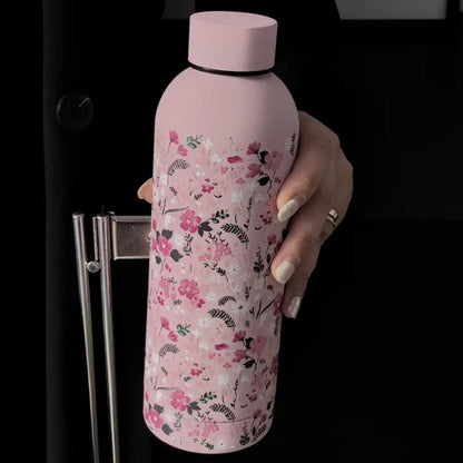 Floral Stainless Steel Insulated Water Bottle
