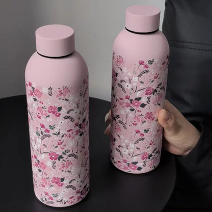 Floral Stainless Steel Insulated Water Bottle