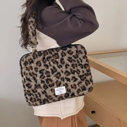 Cozy Chic Leopard Print MacBook Bag