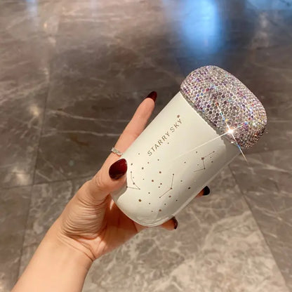 Rhinestone Embellished Starry Thermos Bottle