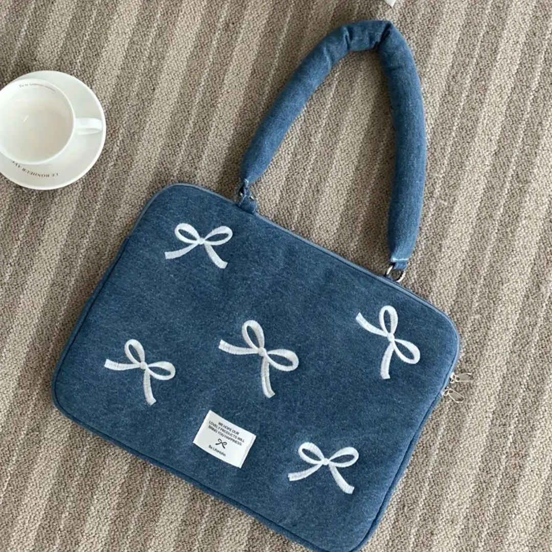 Chic Bowknot Shockproof MacBook Bag
