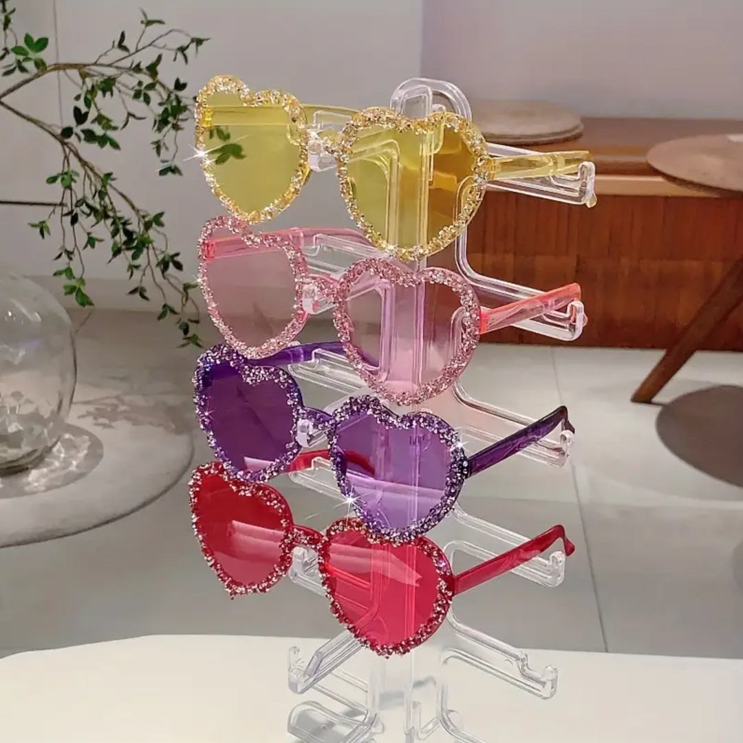 Radiant Heart-Crafted Sparkle Frames