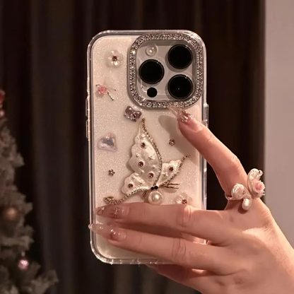 Graceful Floral Butterfly Bliss Case