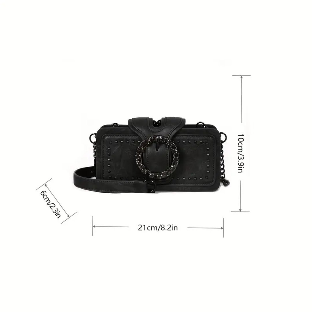 Rivet Motorcycle Chain Clutch Bag