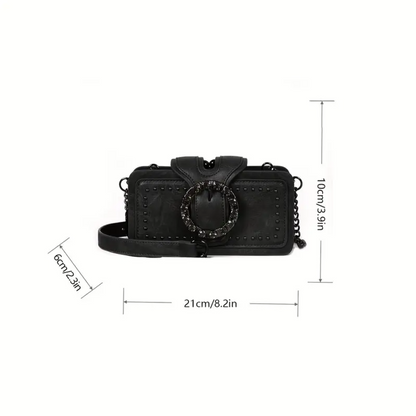 Rivet Motorcycle Chain Clutch Bag