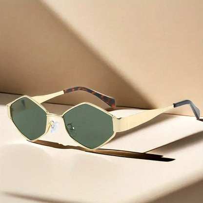 Retro Hexagon Luxe Sunglasses