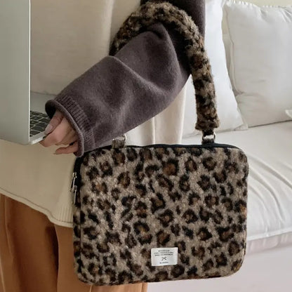 Cozy Chic Leopard Print MacBook Bag