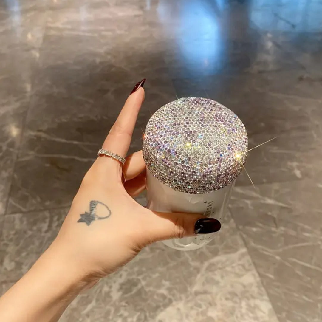 Rhinestone Embellished Starry Thermos Bottle