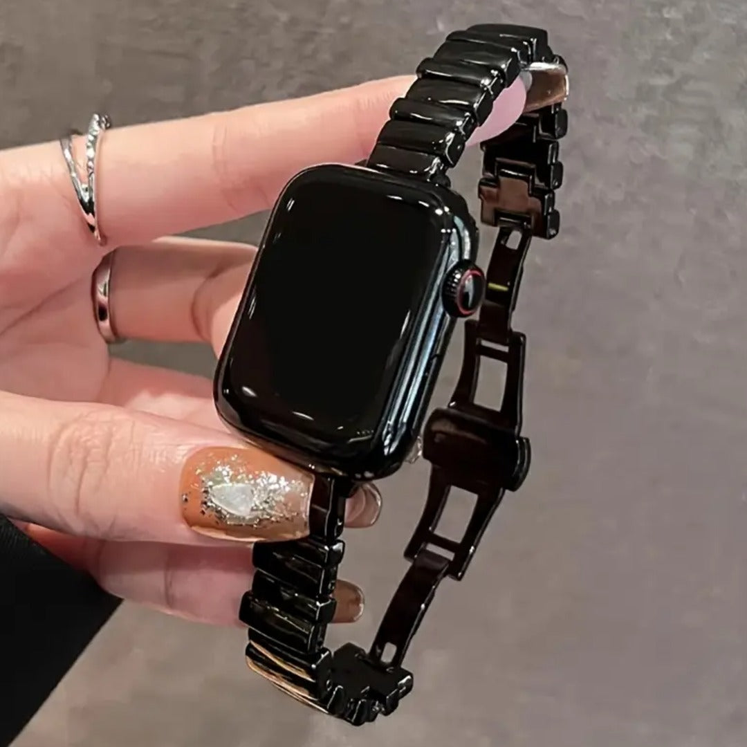 Glossy Stainless Steel Smartwatch Band