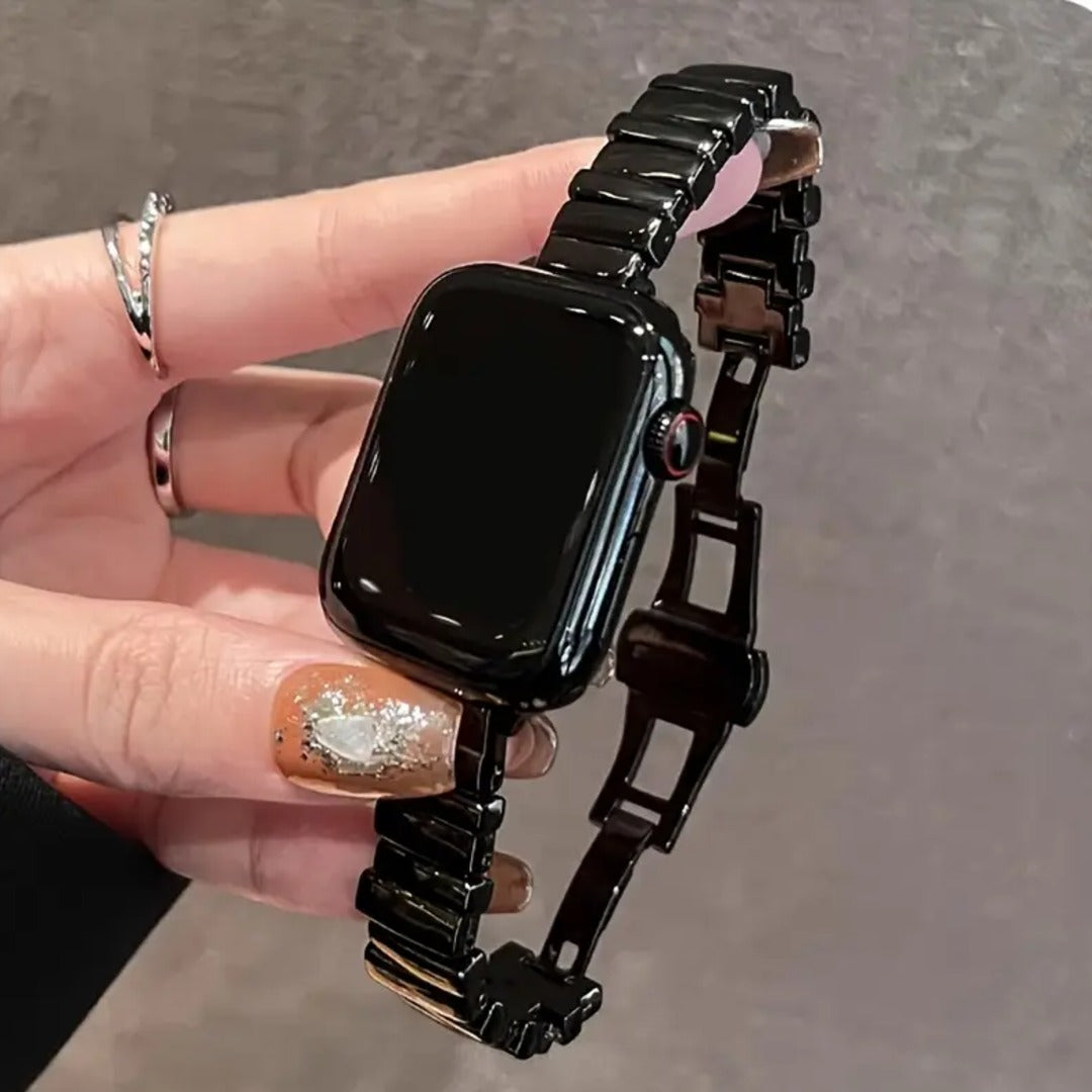 Glossy Stainless Steel Smartwatch Band