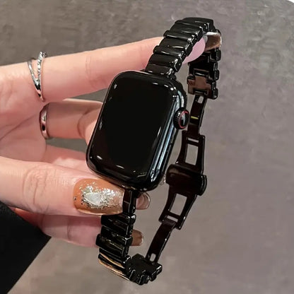 Glossy Stainless Steel Smartwatch Band