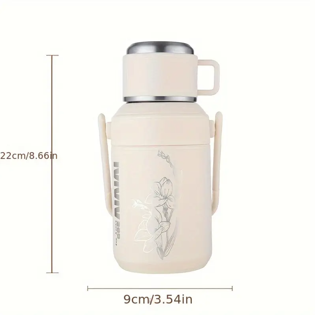 Floral Fusion Stainless Steel Insulated Water Bottle